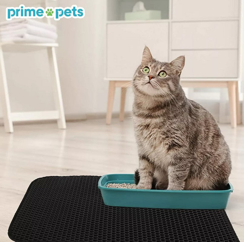 Alfombra de Arena para Gatos 2 en 1: Limpieza Fácil y Comodidad para Tu Mascota